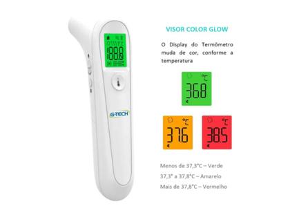 Imagem de Termômetro Digital De Testa Sem Contato Infravermelho G-tech