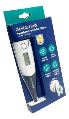 Imagem de Termômetro Digital Dellamed Haste Flexível Axilar cor Azul
