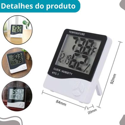 Imagem de Termômetro Digital Higrômetro Para Ajuste de Temperatura Eficiente