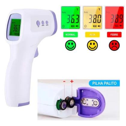 Imagem de Termômetro Digital Infravermelho Temperatura Corporal Medidor a Laser
