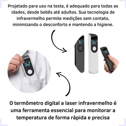 Imagem de Termômetro Digital Sem Contato Infravermelho e Febre
