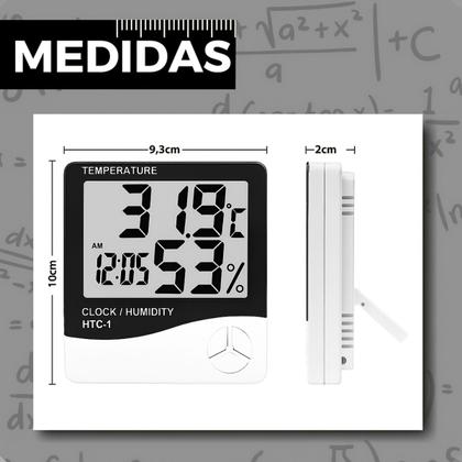 Imagem de Termômetro-Higrômetro Digital Exacto Ambiente Interno