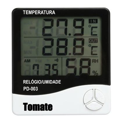Imagem de Termômetro Higrômetro Digital Tomate PD-003 - Medidor de Temperatura e Umidade