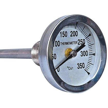 Imagem de Termômetro Inox Forno Iglu A Lenha Haste Grande 20cm 350ºc Inox