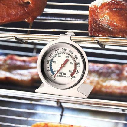 Imagem de Termômetro para Forno e Churrasqueira Profissional Aço Inox
