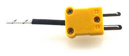 Imagem de Termopar Tipo K cabo sonda 1 Metro Conector Mini Macho