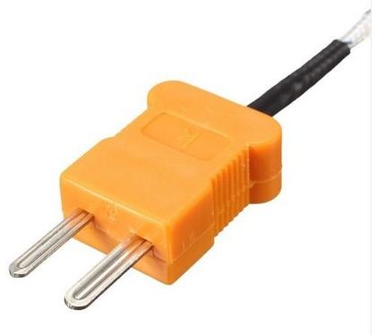 Imagem de Termopar Tipo K cabo sonda 1 Metro Conector Mini Macho