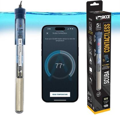 Imagem de Termostato Com Aquecedor Sicce Scuba Nfc 250w P Aquario