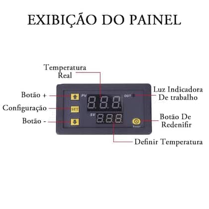 Imagem de Termostato Controlador de Temperatura Digital 110/220 Volts