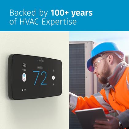 Imagem de Termostato inteligente Emerson Sensi Touch 2 ST76 com display colorido