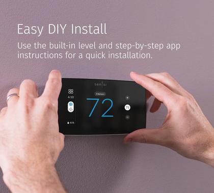 Imagem de Termostato inteligente Emerson Sensi Touch 2 ST76 com display colorido
