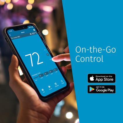Imagem de Termostato inteligente Emerson Sensi Touch 2 ST76 com display colorido