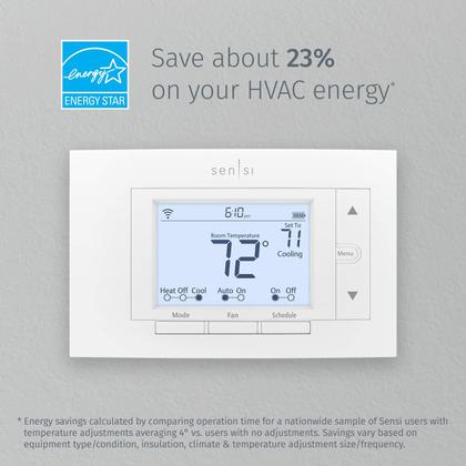 Imagem de Termostato inteligente Emerson Sensi Wi-Fi Pro versão 1F87U-42WF
