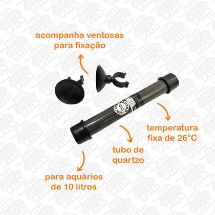 Imagem de Termostato Nano Ocean Tech Peixe Betta Aquário Até 10L 220v