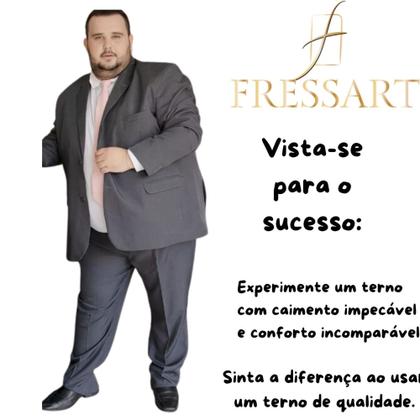 Imagem de Terno Masculino Plus Size Homem Elegante
