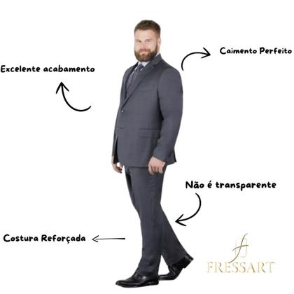 Imagem de Terno Masculino Plus Size Homem Elegante