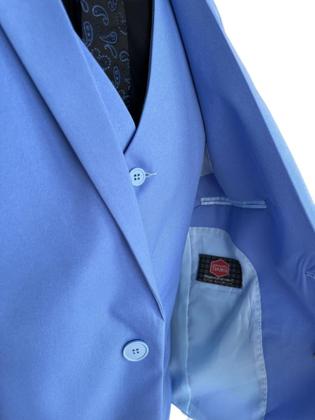 Imagem de Terno Masculino Slim Azul Bebe Paleto e Calça Terra Forte Ternos