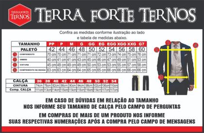 Imagem de Terno Masculino Slim Azul Bebe Paleto e Calça Terra Forte Ternos