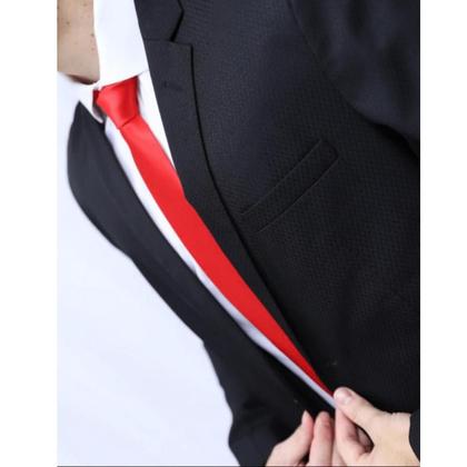 Imagem de Terno microfibra preto/preto