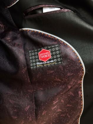 Imagem de Terno Poliviscose Slim Masculino Social Preto Encerado - Paleto+Calça+Colete - Terra Forte Ternos