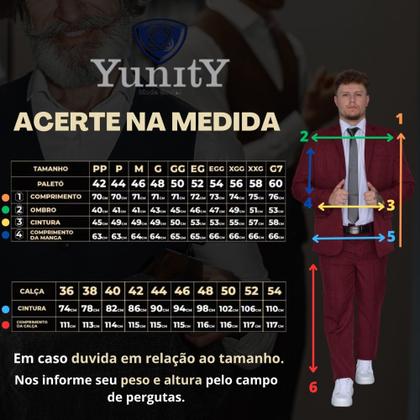 Imagem de Terno Slim Masculino Microfibra Executivo Blazer+calça