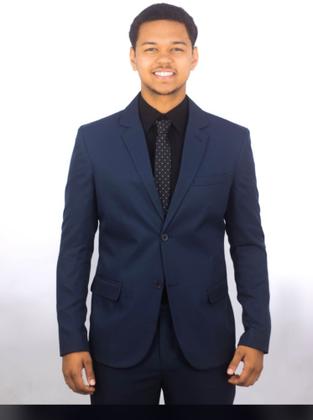 Imagem de Terno slim microfibra azul marinho escuro