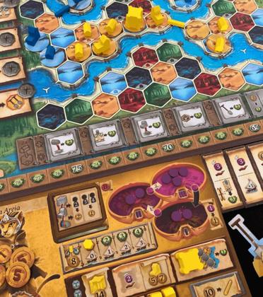 Imagem de Terra Nova Estratégia Construir Reinos Colonizar Território Versão Simplificada de Terra Mystica