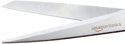 Imagem de Tesoura Amazon Basics multiuso em aço inoxidável, pacote com 3