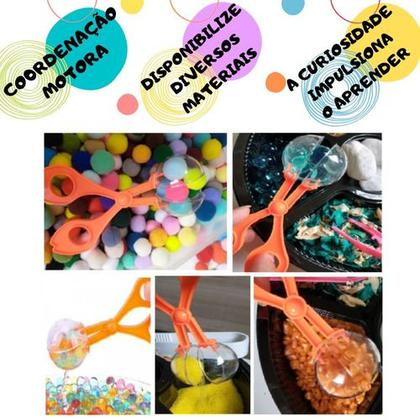Imagem de Tesoura Bola Infantil Coletor De Inseto Pegador Coordenação