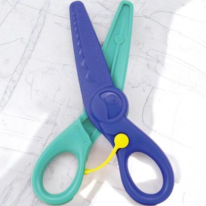 Imagem de Tesoura Com Ponta De Plástico 12 Cm Kidpulse Jacaré