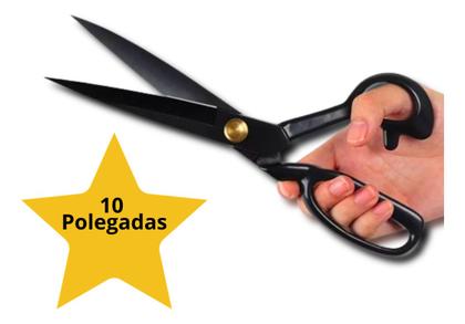 Imagem de Tesoura De Alfaiate Nº 10 Corte Profissional Cabo Borracha Forjada Tapeceiro Costura