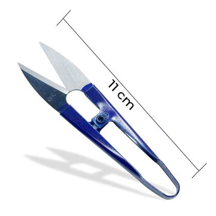 Imagem de Tesoura de arremate tecelão Metal + kit 3 correias para overloque