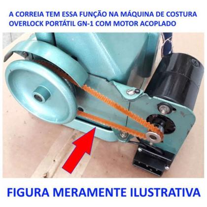Imagem de Tesoura de arremate tecelão Metal + kit 3 correias para overloque
