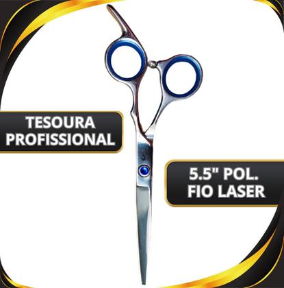 Imagem de Tesoura De Cortar Cabelo Fio Laser 5.5 Polegadas UMI M601-55L Aço Inox Profissional