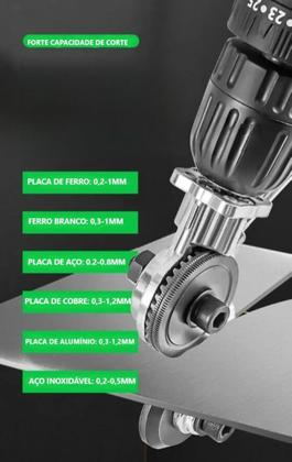 Imagem de Tesoura De Cortar Chapa - Adaptador Para Parafusadeira