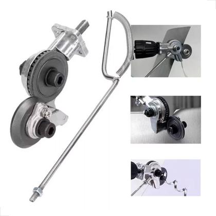 Imagem de Tesoura de Cortar Chapa para Parafusadeira Corte Plano com Encaixe Rápido e Engrenagem de Precisão