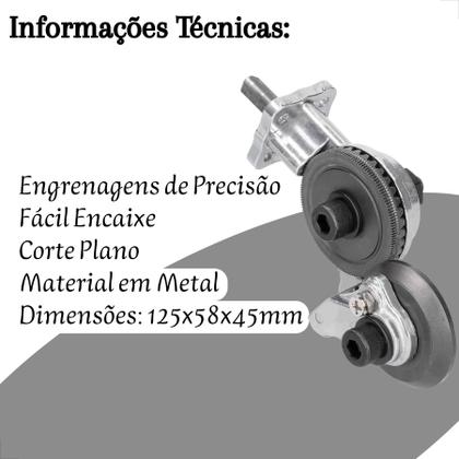 Imagem de Tesoura de Cortar Chapa para Parafusadeira Corte Plano com Encaixe Rápido e Engrenagem de Precisão
