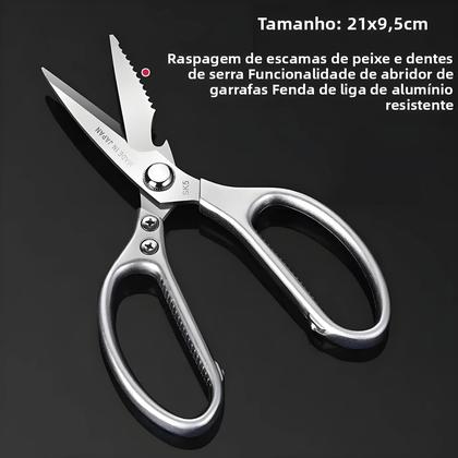 Imagem de Tesoura De Cozinha Em Aço Inoxidável Para Cortar Ossos De Frango, Carne E Peixe, Acessórios