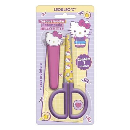 Imagem de Tesoura Escolar Com Capa Protetora Hello Kitty - Leo&Leo