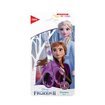 Imagem de Tesoura Escolar Infantil  Frozen Ana e Elsa Original Tris