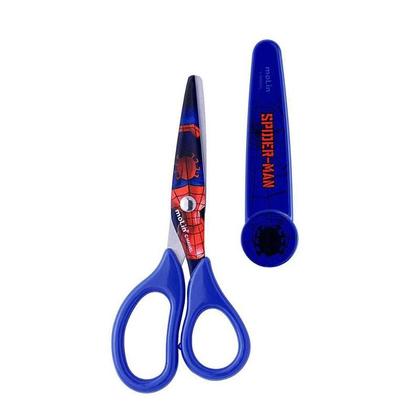 Imagem de Tesoura Escolar Infantil Spider Man 16080 Azul - Molin
