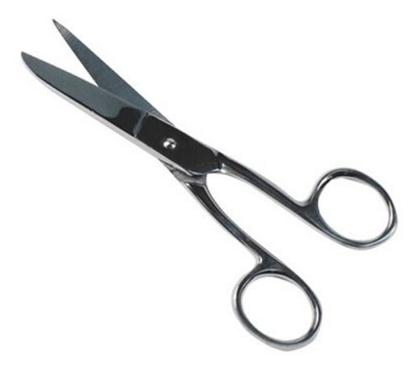 Imagem de Tesoura Forjada Multiuso Doméstica Aço Inox 15cm - Corneta 