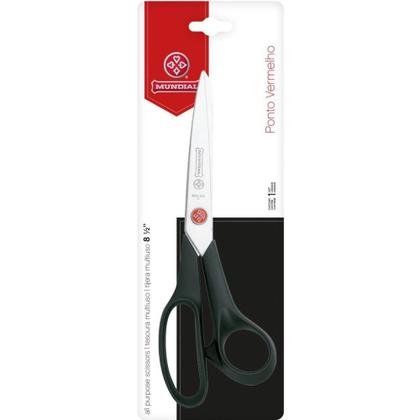 Imagem de Tesoura Multiuso 21CM INOX com Cabo Preto e Vermelho
