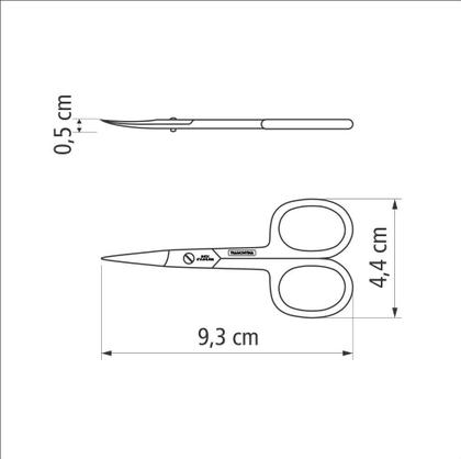 Imagem de Tesoura Para Unhas Profissional Lâminas Curvas Aço Inox Tramontina