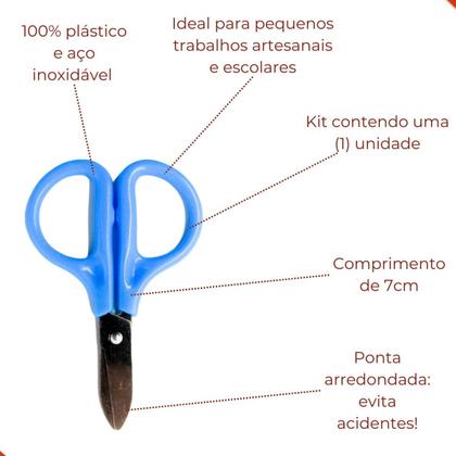 Imagem de Tesoura pequena 7cm em plastico unidade