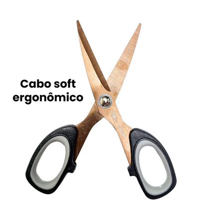 Imagem de Tesoura Profissional de Corte Costura Inoxidável com Ponta Forte