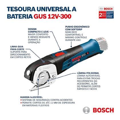 Imagem de Tesoura Universal a Bateria GUS 12V 300 BOSCH