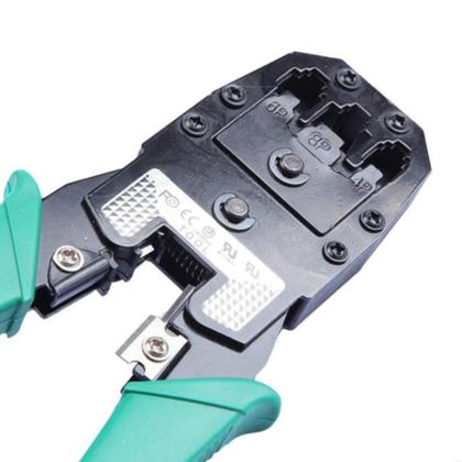 Imagem de Testador Cabo Rede + Alicate De Crimpar Rj45 Cabo de Rede Crimpagem Profissional 