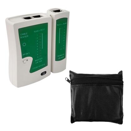 Imagem de Testador De Cabos com Leds  RJ11/ RJ45 468 - Fundo verde