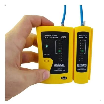 Imagem de Testador De Cabos Rede Lan Rj45 Rj11 Telefonia CAT5 UTP